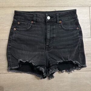 American Eagle Dark‎ Gray Stretch Jeans shorts Size 0